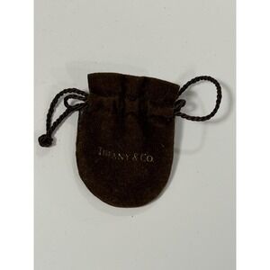 Vintage Tiffany & Co. Rare Chestnut Brown Velvet Jewelry Pouch Anti Tarnish